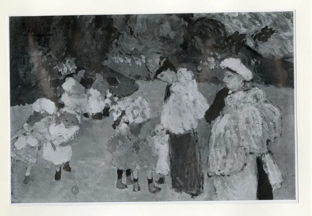 Anonimo , Picasso, Pablo - sec. XX - Au jardin du Luxembourg , fronte