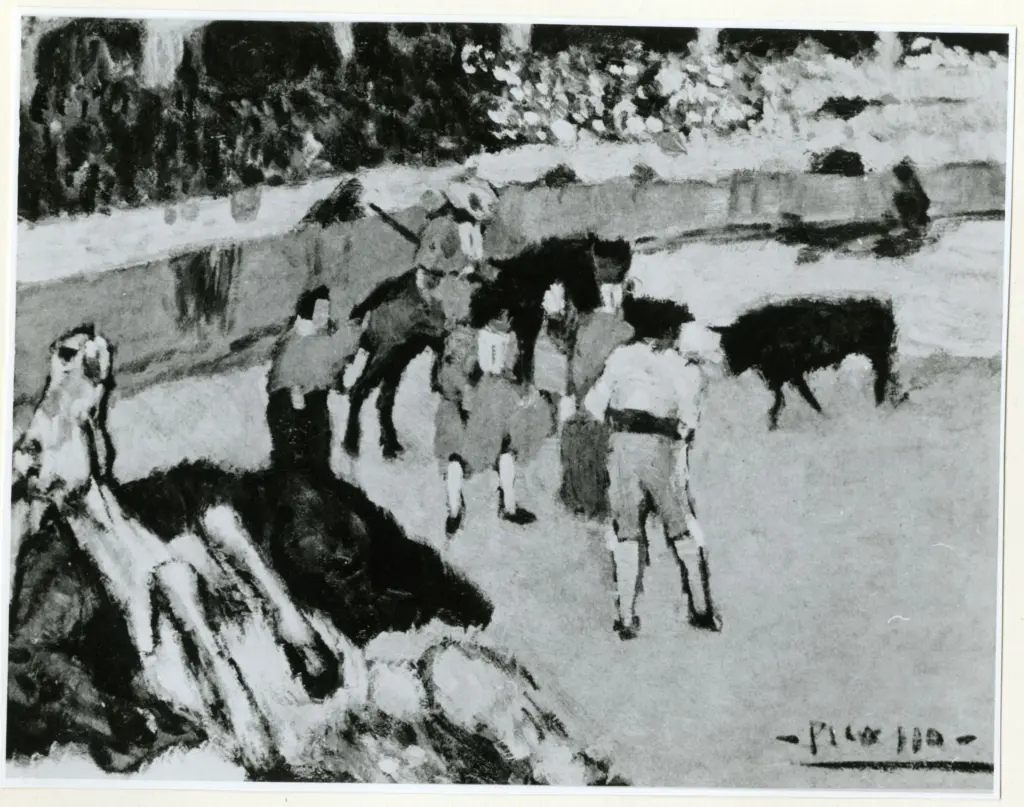Anonimo , Picasso, Pablo - sec. XX - La corrida , fronte