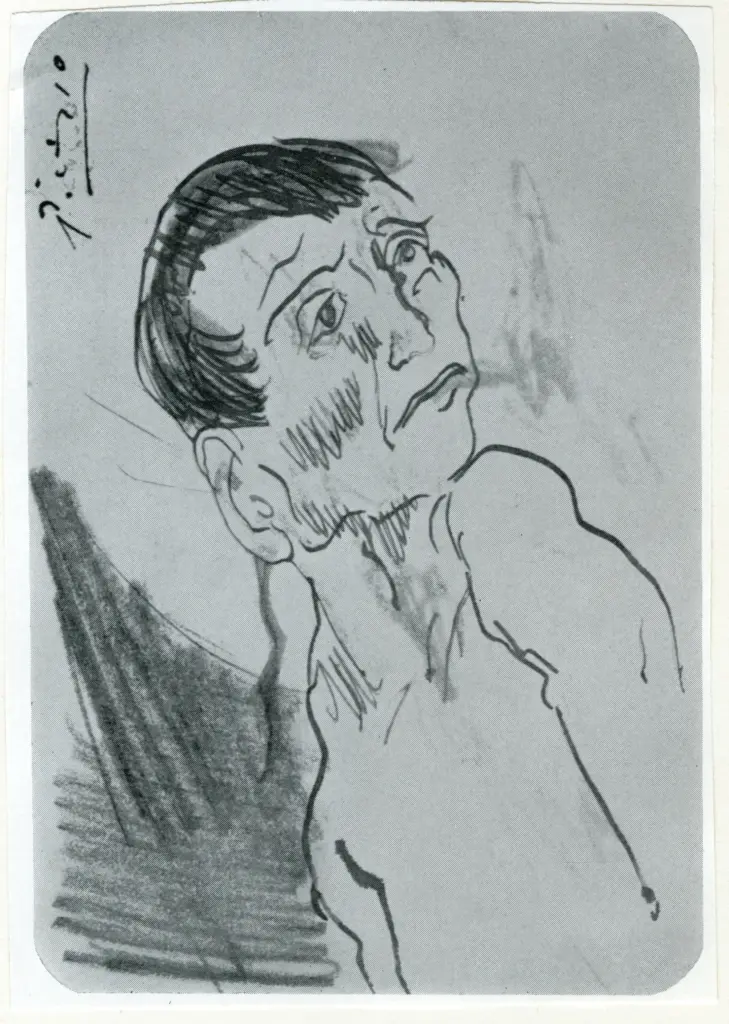 Anonimo , Picasso, Pablo - sec. XX - Wounded Bullfighter , fronte