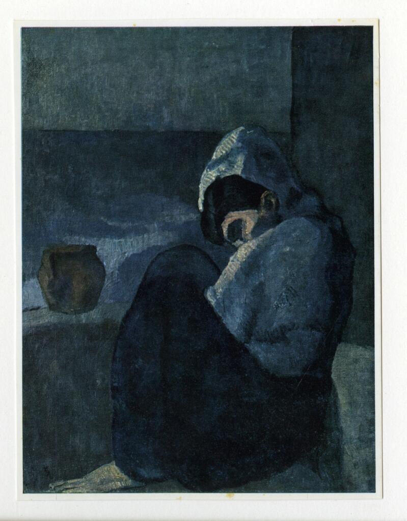 Anonimo , Picasso, Pablo - sec. XX - Jeune fille sur le mur , fronte