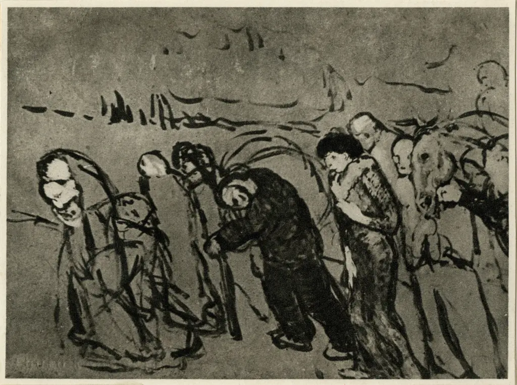 Anonimo , Picasso, Pablo - sec. XX - Les fugitifs , fronte