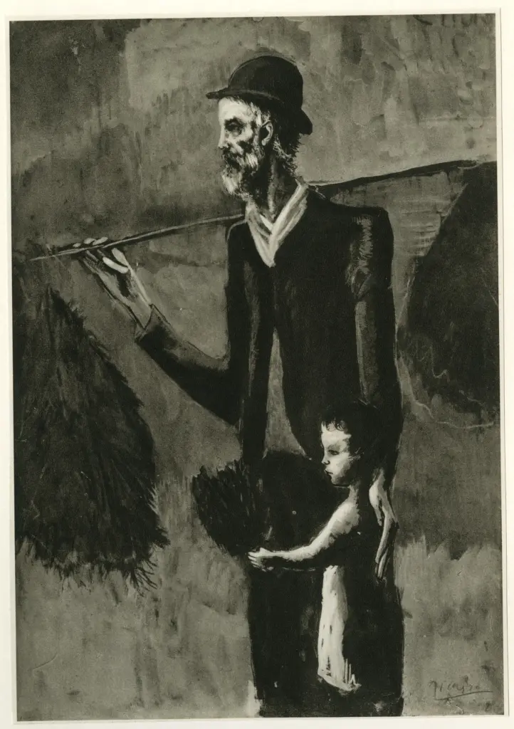 Anonimo , Picasso, Pablo - sec. XX - Le marchand de gui , fronte