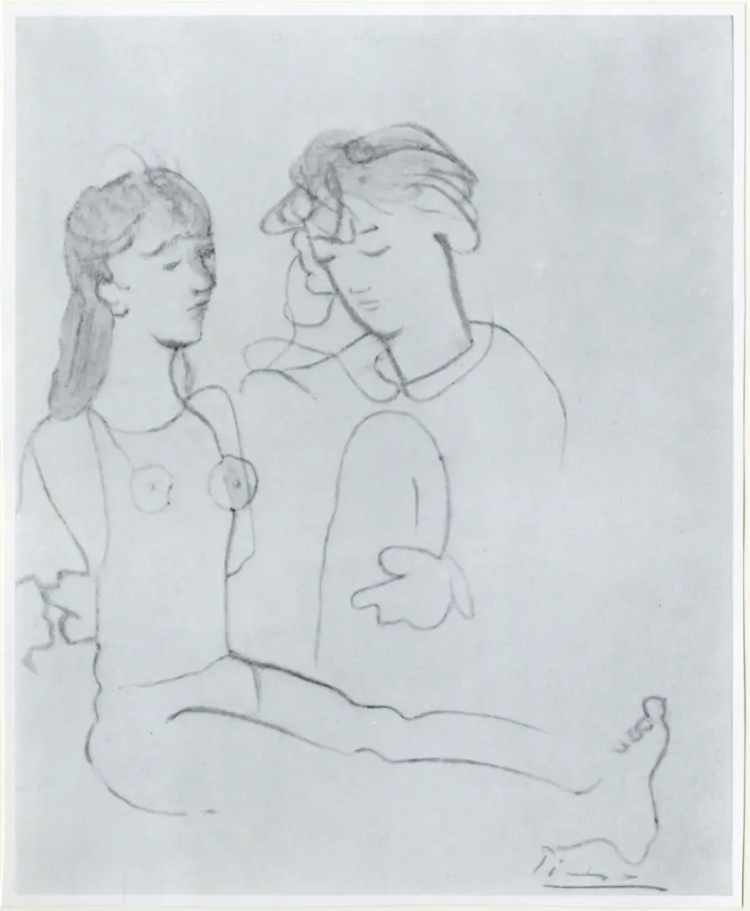 Anonimo , Picasso, Pablo - sec. XX - Personnage du cirque , fronte