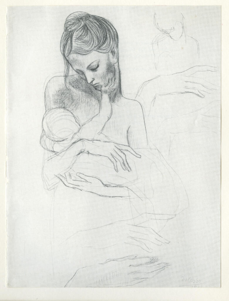 Anonimo , Picasso, Pablo - sec. XX - Madre e bambino , fronte