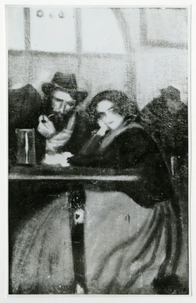 Anonimo , Picasso, Pablo - sec. XX - Au Caf&eacute; , fronte