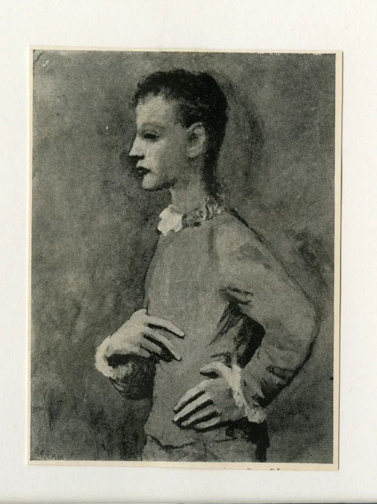 Anonimo , Picasso, Pablo - sec. XX - Boy in Harlequin jacket , fronte