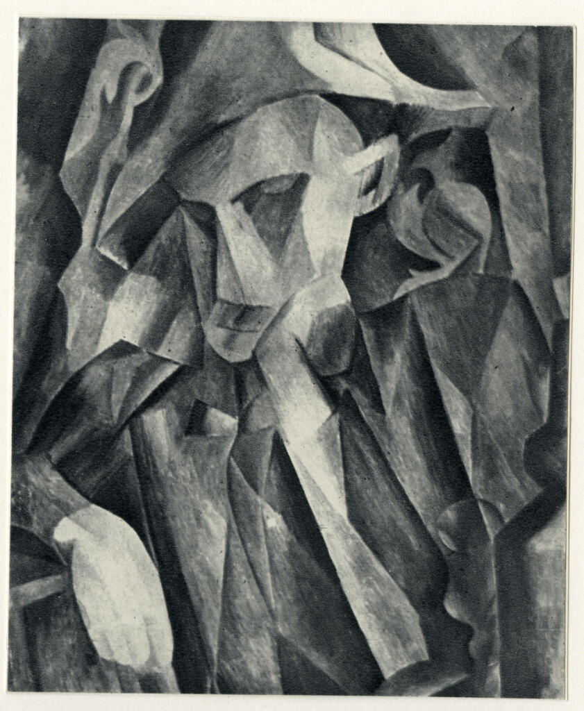 Anonimo , Picasso, Pablo - sec. XX - L'Arlequin accoudé , fronte