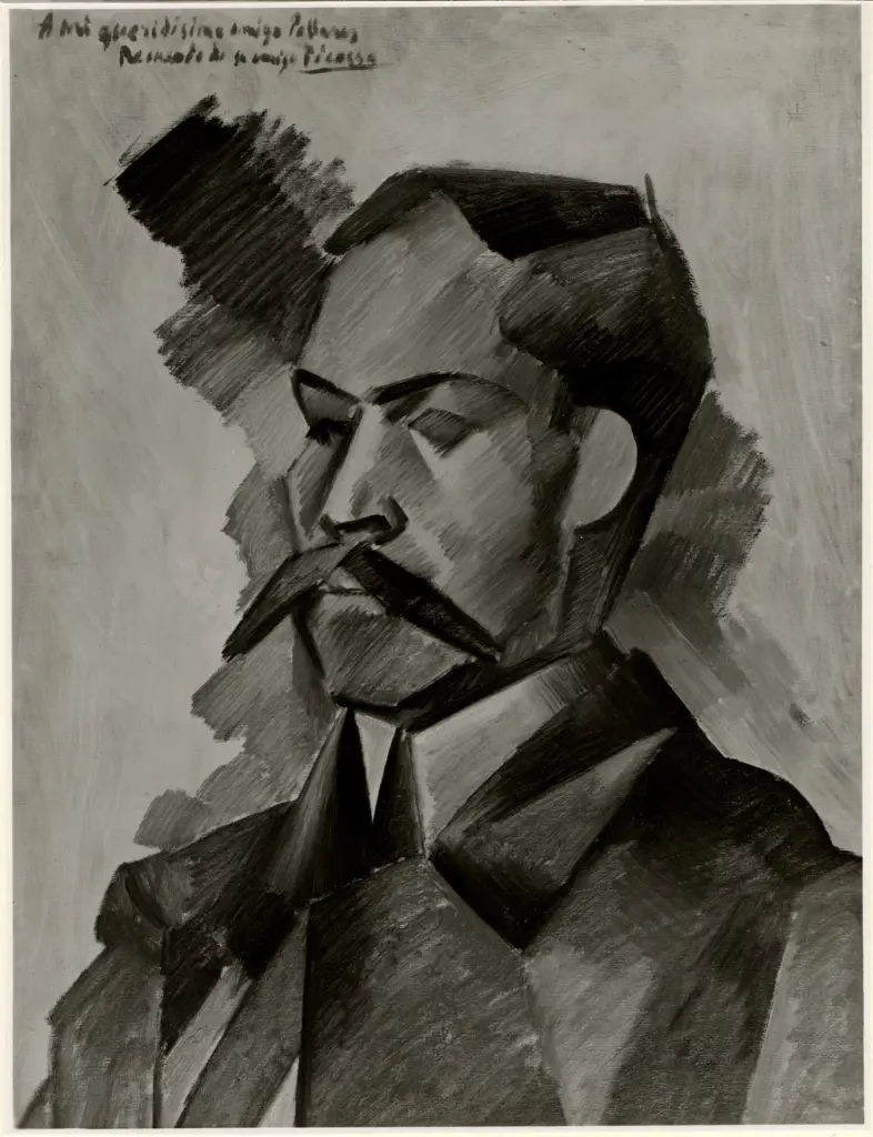 Anonimo , Picasso, Pablo - sec. XX - Portrait of Pallares , fronte