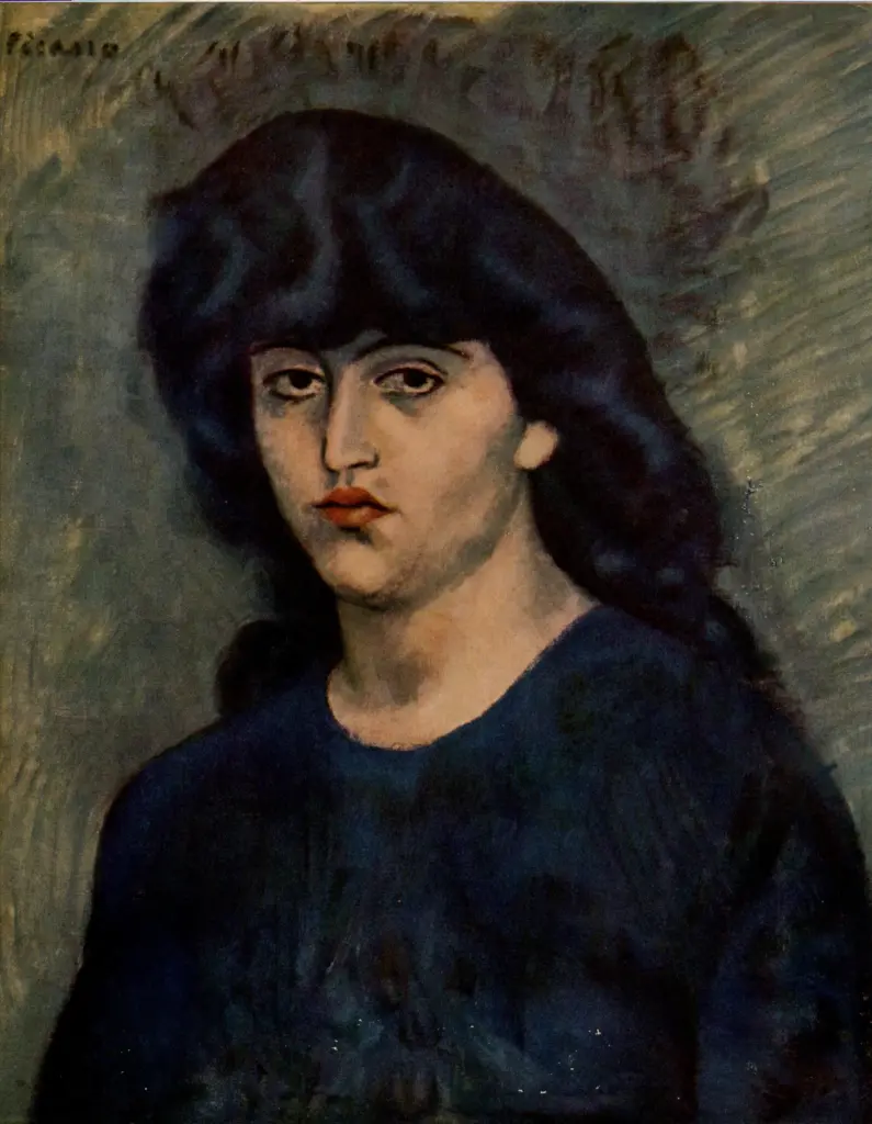 Anonimo , Picasso, Pablo - sec. XX - Ritratto di Suzanne Bloch , fronte