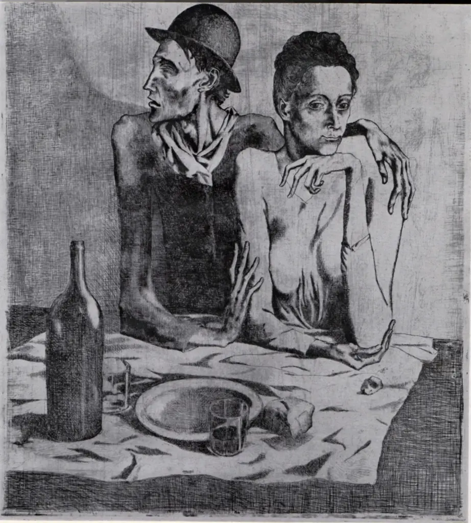 Anonimo , Picasso, Pablo - sec. XX - Les Saltimbanques , fronte