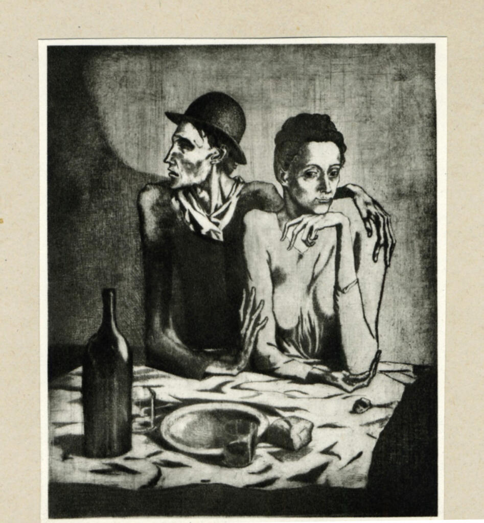 Anonimo , Picasso, Pablo - sec. XX - The Frugal Repast , fronte