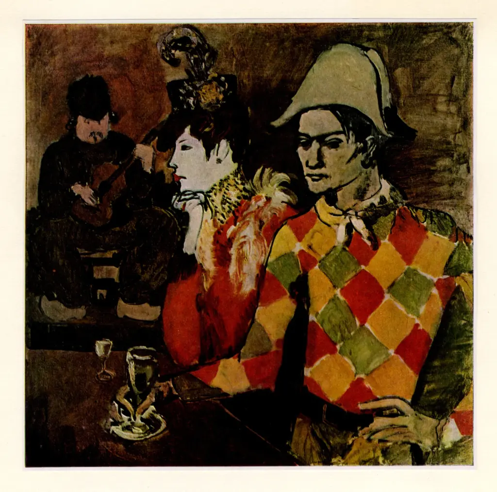 Anonimo , Picasso, Pablo - sec. XX - At the "Lapin Agile" , fronte