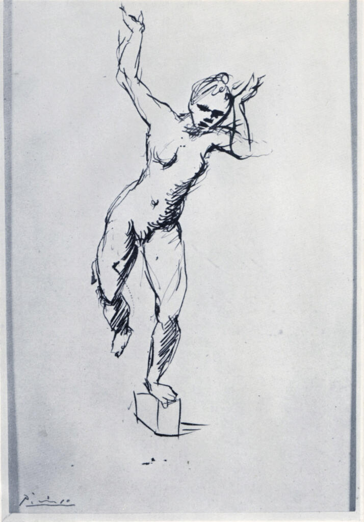 Anonimo , Picasso, Pablo - sec. XX - Acrobate à la boule , fronte