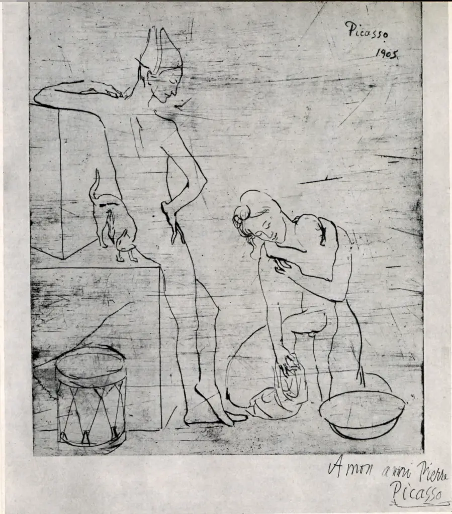 Anonimo , Picasso, Pablo - sec. XX - Le bain , fronte