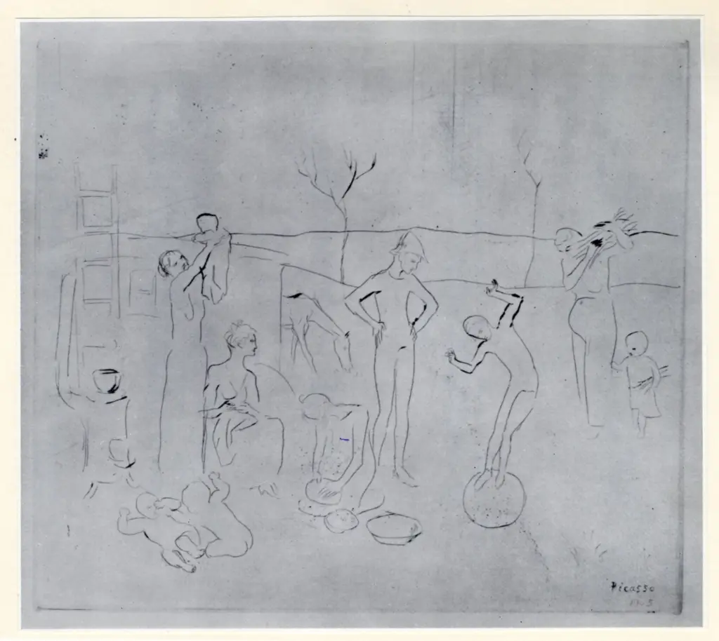 Anonimo , Picasso, Pablo - sec. XX - Les Saltimbanques , fronte