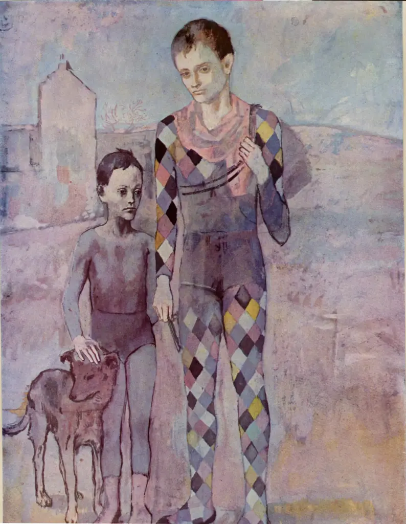 Anonimo , Picasso, Pablo - sec. XX - Gaukler mit Hund , fronte
