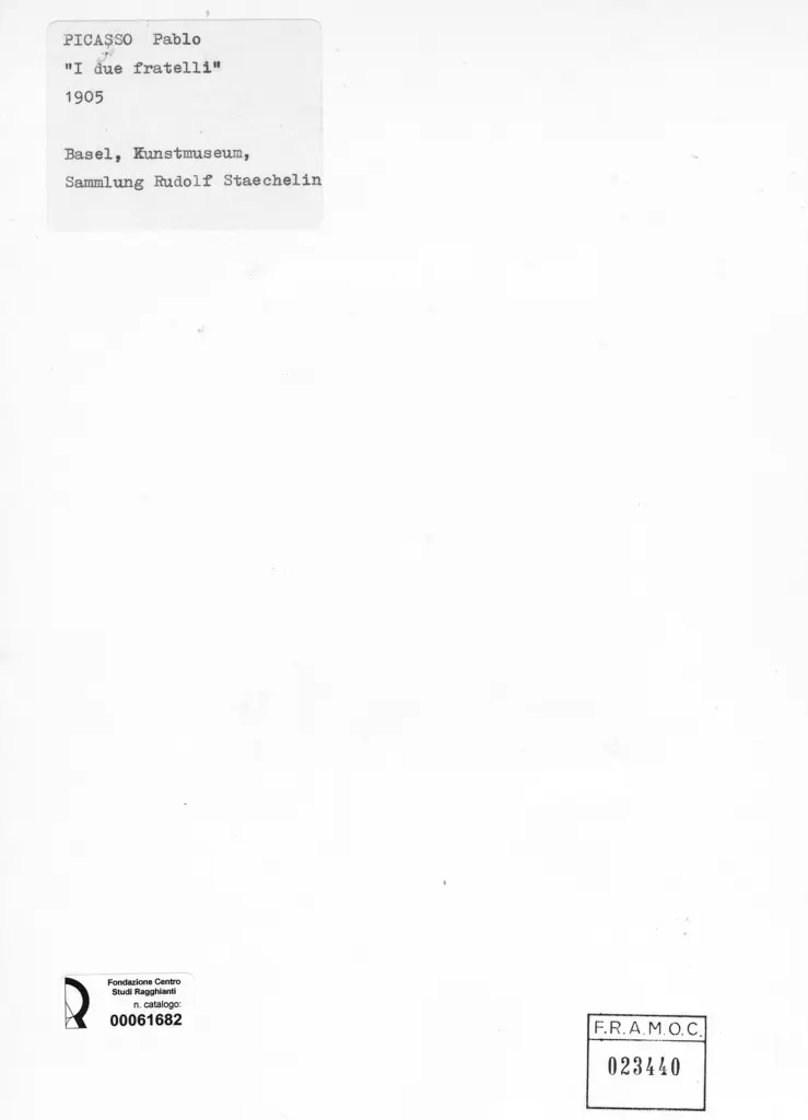 Anonimo , Picasso, Pablo - sec. XX , retro