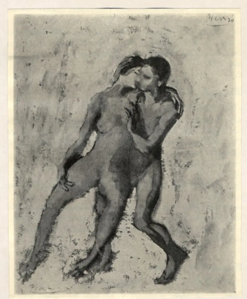 Anonimo , Picasso, Pablo - sec. XX - Omfavnelsen , fronte