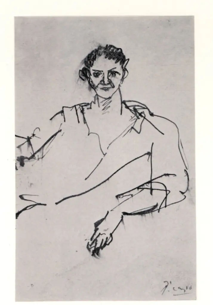 Anonimo , Picasso, Pablo - sec. XX - Jeune Homme accoud&eacute; , fronte