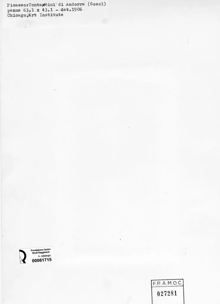 Anonimo , Picasso, Pablo - sec. XX , retro