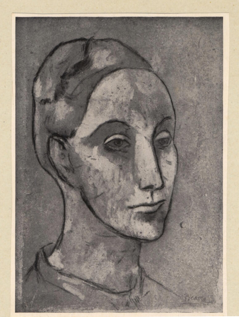 Anonimo , Picasso, Pablo - sec. XX - Testa di donna , fronte