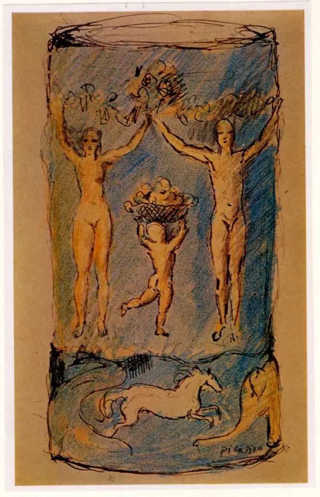 Anonimo , Picasso, Pablo - sec. XX - Le vase bleu , fronte