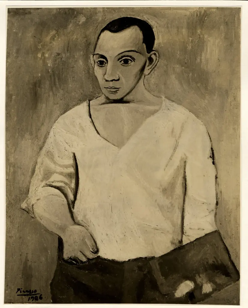 Anonimo , Picasso, Pablo - sec. XX - Autoritratto , fronte