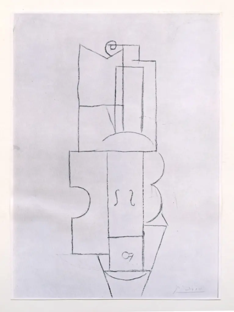 Anonimo , Picasso, Pablo - sec. XX - Le Violon , fronte