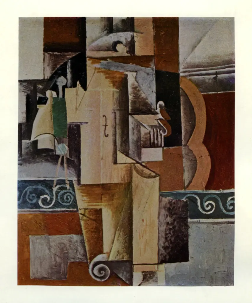 Picasso, Pablo , Violin and wine glass