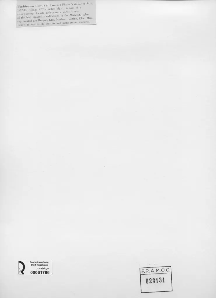 Anonimo , Picasso, Pablo - sec. XX - Bottle of Suze , retro