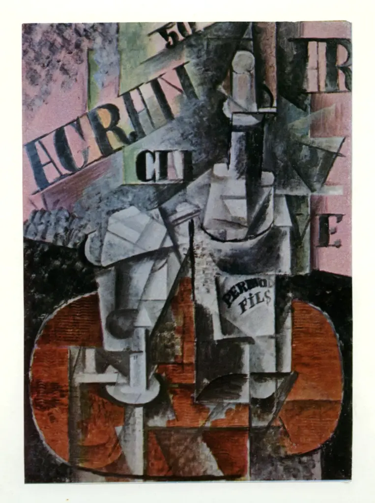 Anonimo , Picasso, Pablo - sec. XX - Caf&eacute; Still-Life , fronte