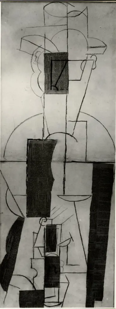 Giacomelli , Picasso, Pablo - sec. XX - Uomo con violino , fronte