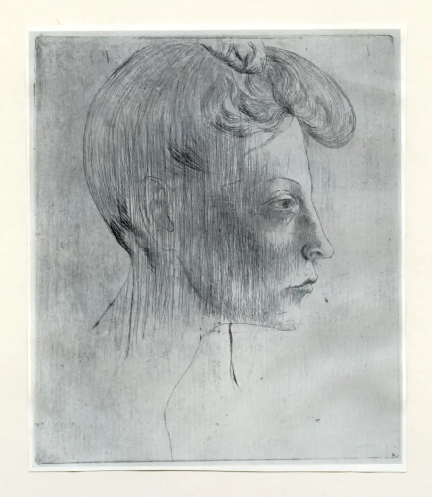 Picasso, Pablo , T&ecirc;te de Femme de Profil