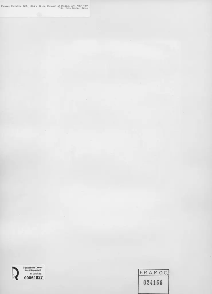 M&uuml;ller, Eric , Picasso, Pablo - sec. XX - Harlekin , retro