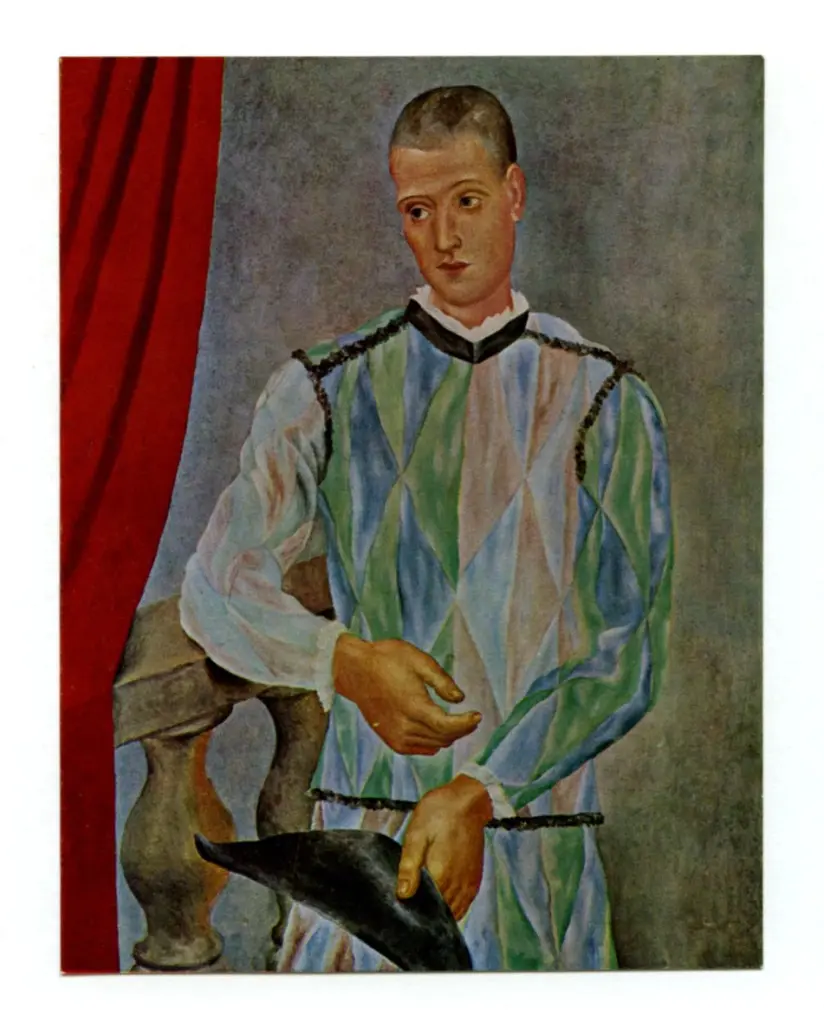 Anonimo , Picasso, Pablo - sec. XX - Arlecchino , fronte