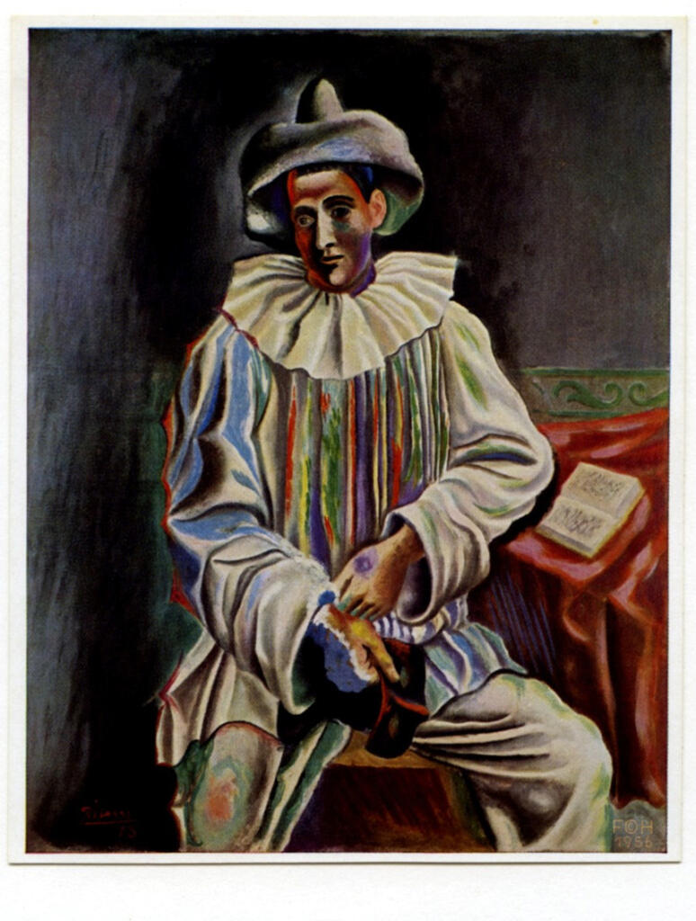 Anonimo , Picasso, Pablo - sec. XX - Pierot assis , fronte