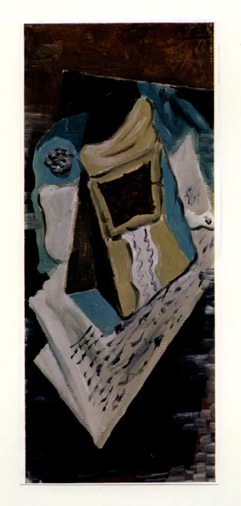 Anonimo , Picasso, Pablo - sec. XX - Paquet de tabac et journal , fronte