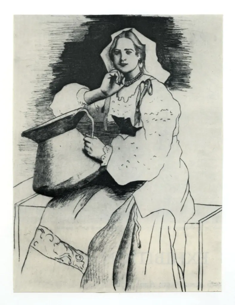 Anonimo , Picasso, Pablo - sec. XX - L'Italienne , fronte