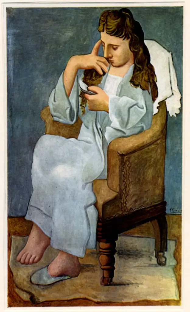 Anonimo , Picasso, Pablo - sec. XX - La lettrice , fronte