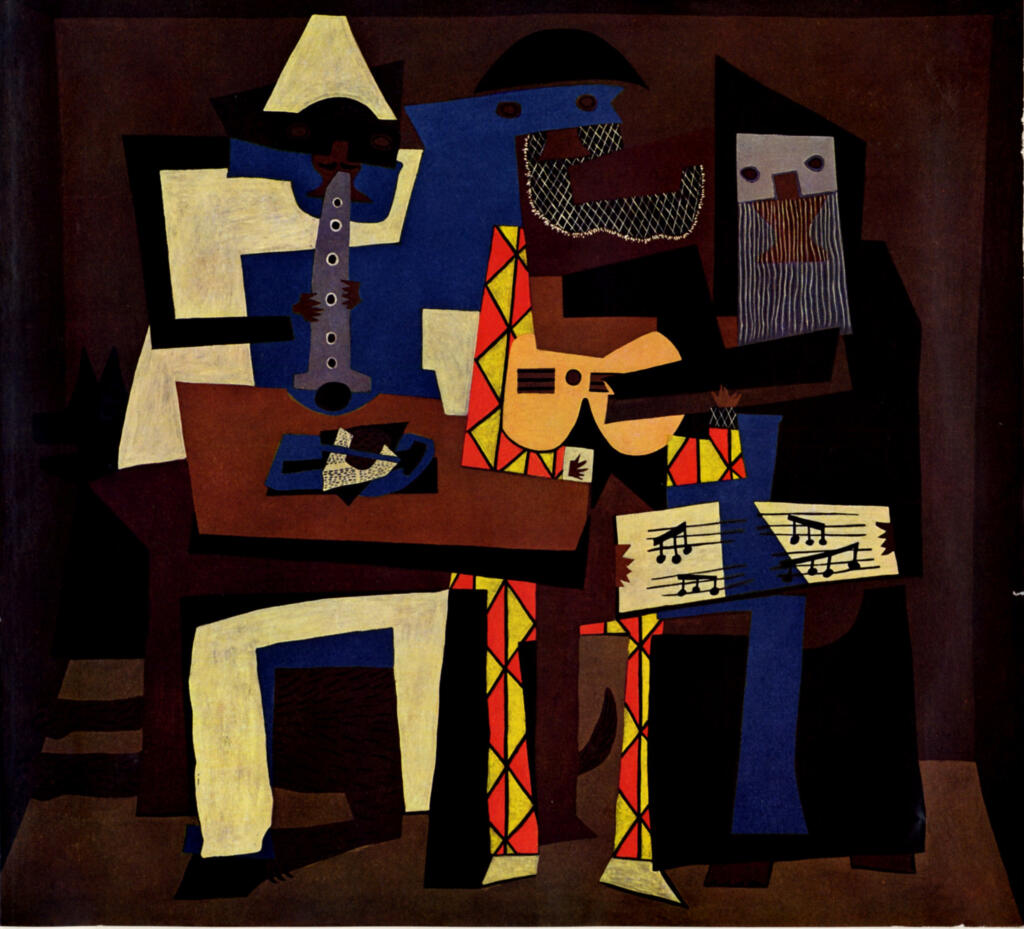 Anonimo , Picasso, Pablo - sec. XX - Tre musicisti , fronte