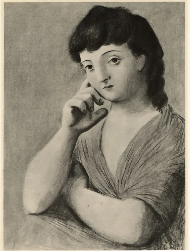 Anonimo , Picasso, Pablo - sec. XX - Donna in blu , fronte