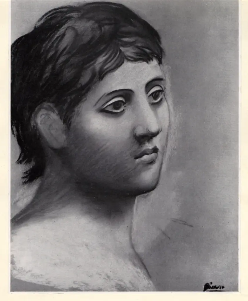 Anonimo , Picasso, Pablo - sec. XX - Testa d'uomo , fronte