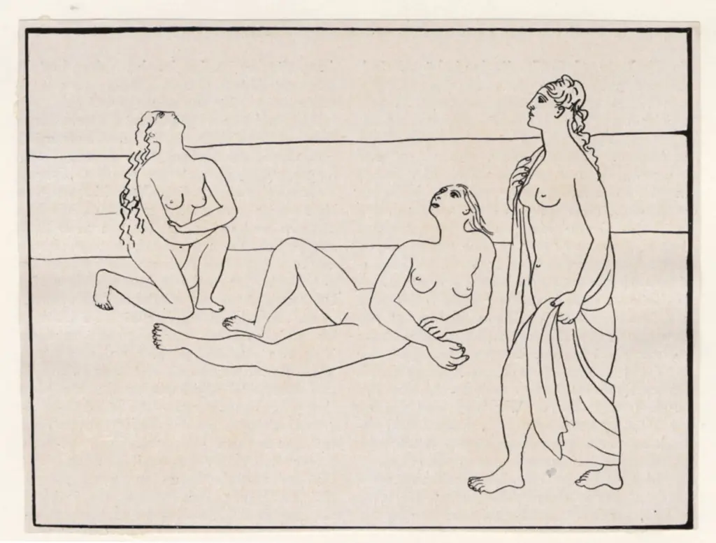 Anonimo , Picasso, Pablo - sec. XX - Frauen , fronte