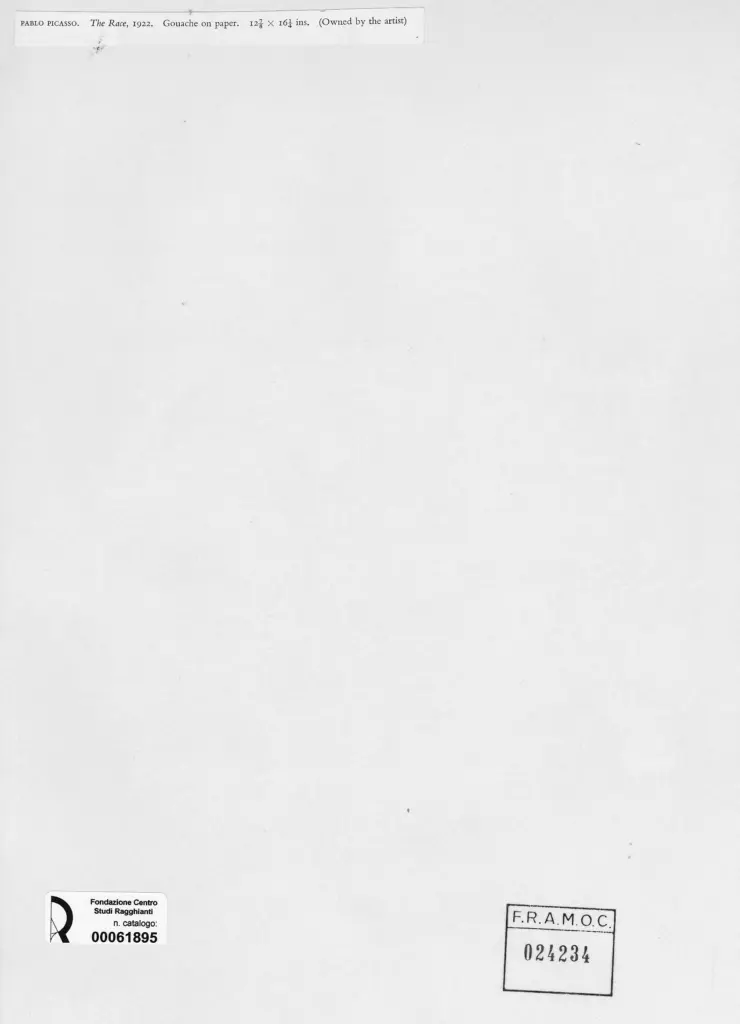 Anonimo , Picasso, Pablo - sec. XX - The Race , retro