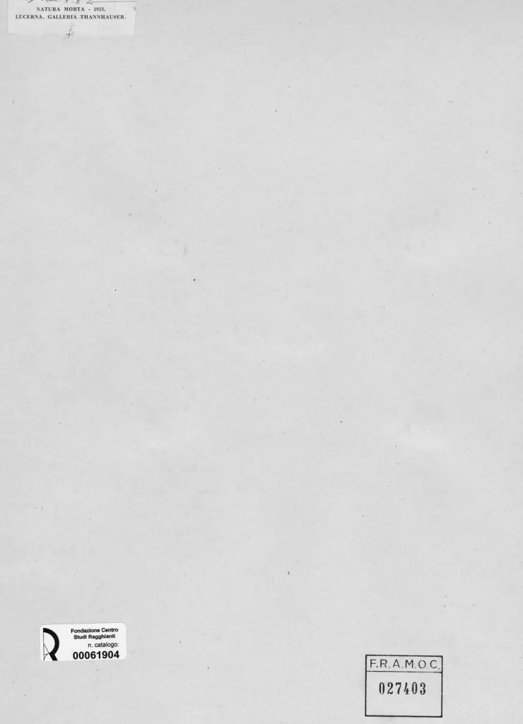 Anonimo , Picasso, Pablo - sec. XX - Natura morta , retro