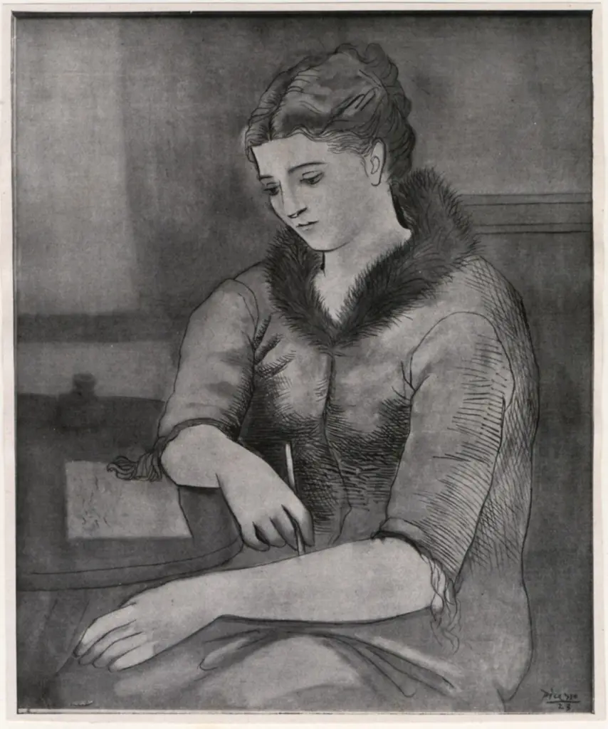 Anonimo , Picasso, Pablo - sec. XX - Der Brief , fronte