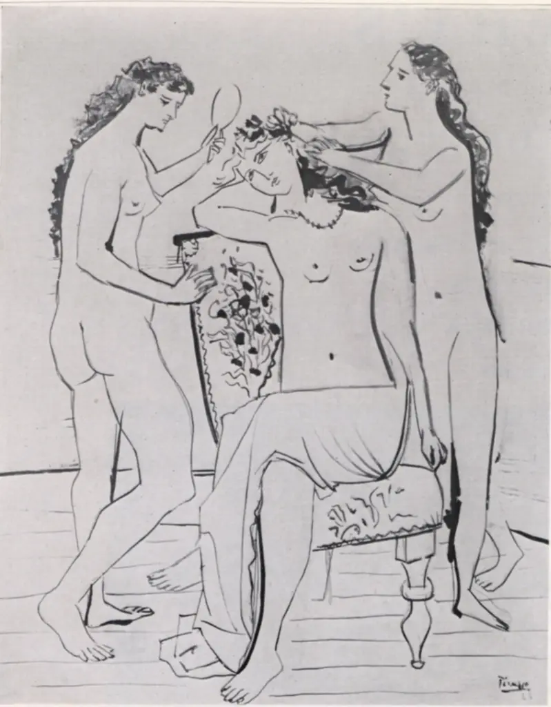 Picasso, Pablo , La coiffure