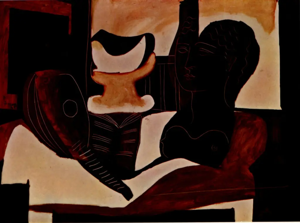 Anonimo , Picasso, Pablo - sec. XX - Natura morta con testa antica , fronte