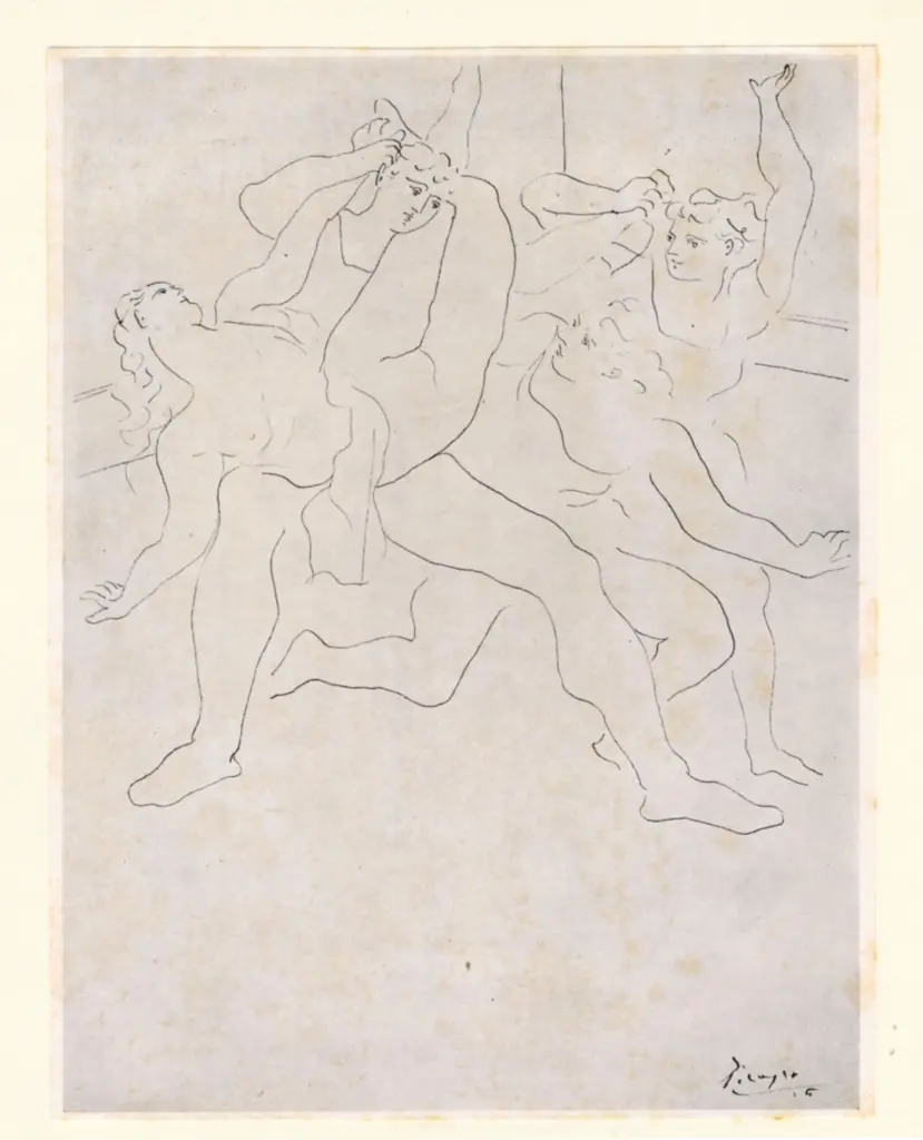 Anonimo , Picasso, Pablo - sec. XX - Danzatori , fronte