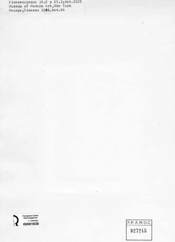 Anonimo , Picasso, Pablo - sec. XX - Danzatori , retro